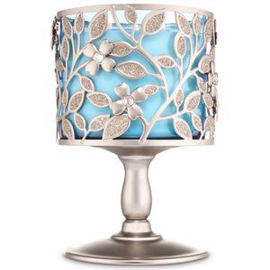 Bath & Body Works Dogwood Branches 3-Wick Pedestal Candle Holder